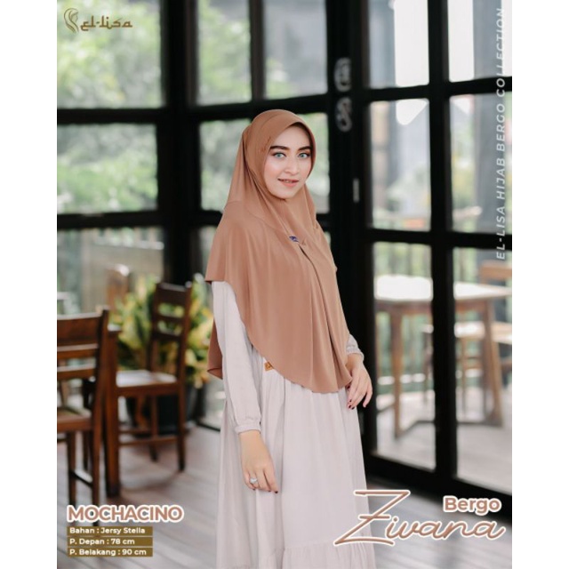 (Diskon 10%) Bergo Zivana by Elisa Hijab