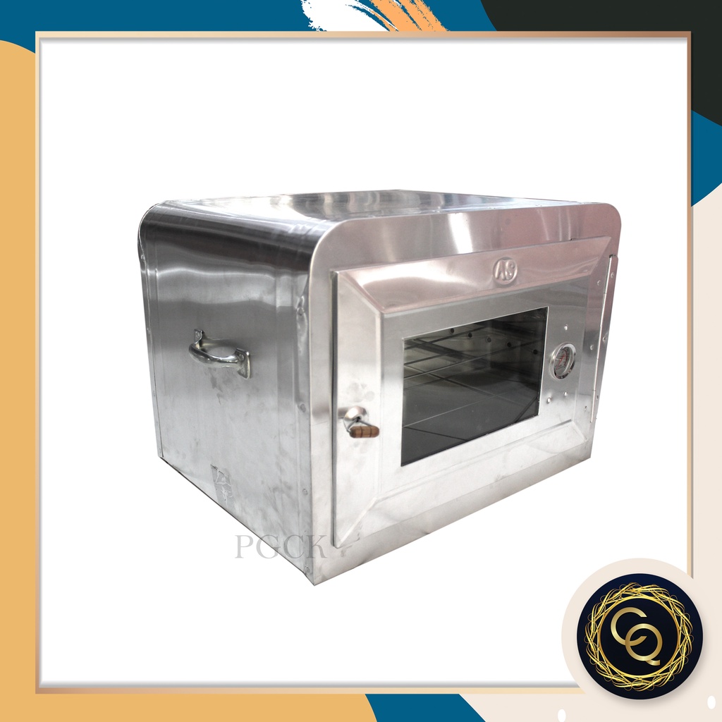 Oven Thermometer Alumunium Besar /Oven Kompor Tebal free packing kayu