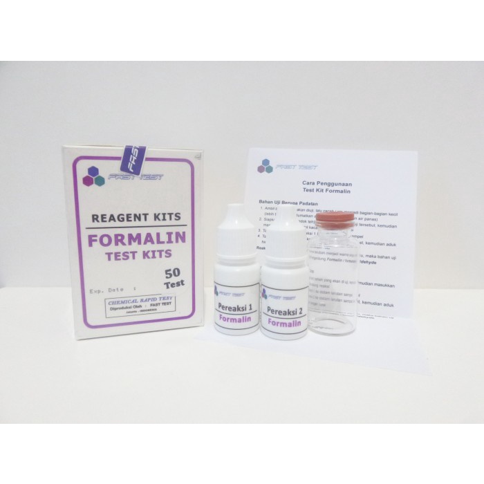 REAGENT TEST KIT FORMALIN, ALAT UJI CEPAT KANDUNGAN FORMALIN