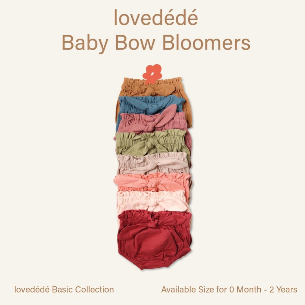 OEKO TEX certified! Baby Bow Bloomers with ruffles lovedede Celana Puff anak bayi Lembut Nyaman Lucu Termurah Terlaris celana JEANS babeebabyshop bayi carrol