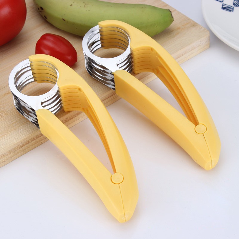 Banana Slicer/Pengiris Pisang/Pengiris Pisang Serbaguna Alat Pemotong Pisang, Timun, Sosis Multifungsi untuk Dapur / Alat Pengiris Pisang