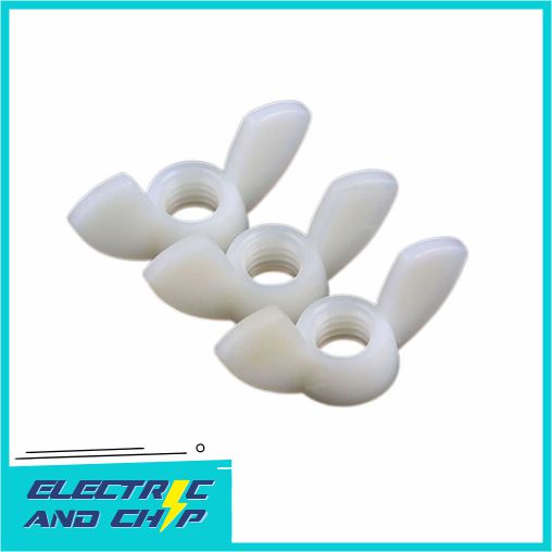 M4 Nylon Plastic Wing Butterfly Nut Kupu Kuping Plastik Nilon
