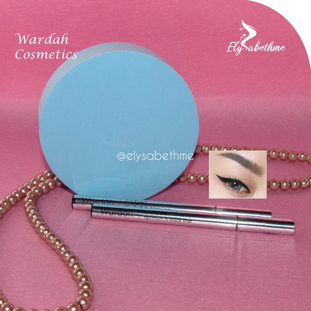 ✿ELYSABETHME✿ 🅆 🄰 🅁 🄳 🄰 🄷 Wardah EyeXpert Optimum hi-black liner liquid cair waterproof mudah digunakan anti luntur