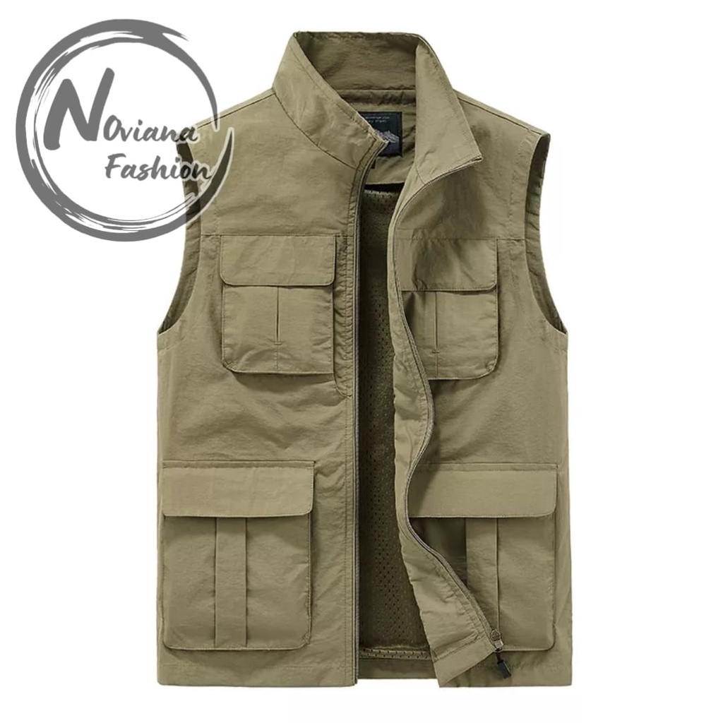 Jaket Rompi Pria Vest Outdoor Casual