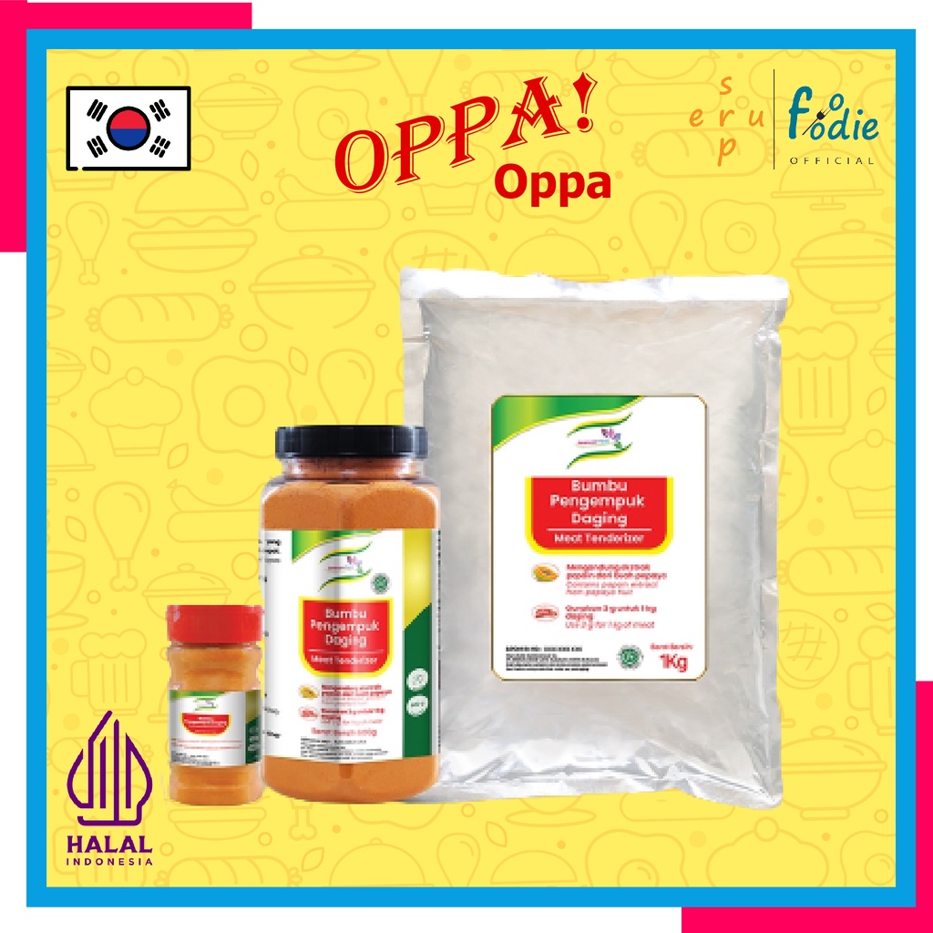 

SUPERFOODIE Pengempuk Daging / Meat Tenderizer / Bumbu Pengempuk Daging / Bumbu Bikin Empuk Daging Alami / Alat Pengempuk Daging Yang Alot Halal Berat 1000 Gram