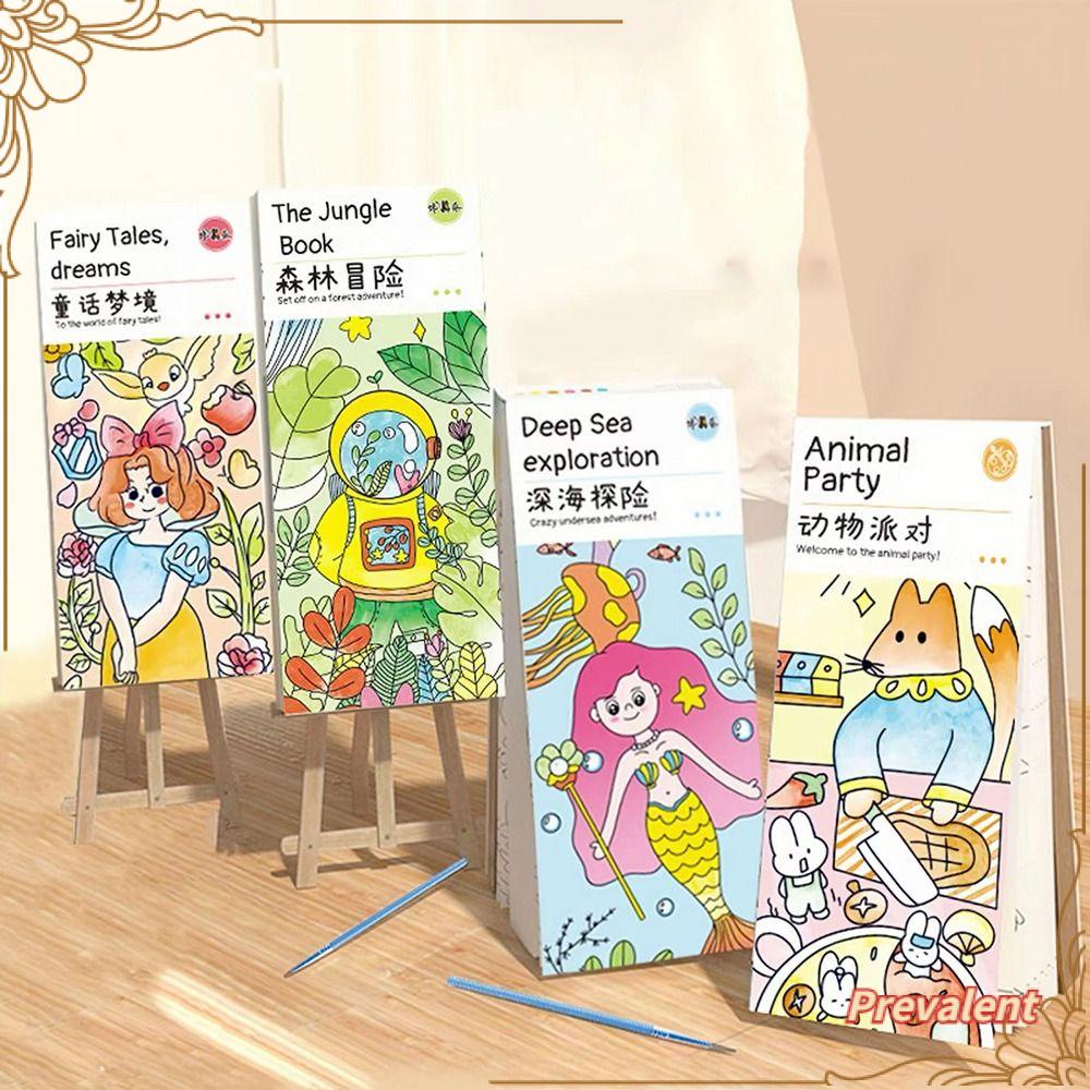 Preva 20halaman Buku Mewarnai Gambar Anak Perlengkapan Seni Set Tk Color Painting Book