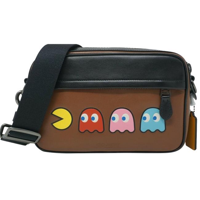 CH COA Tas Selempang Pria Coach Graham Crossbody with Pac-Man Motif