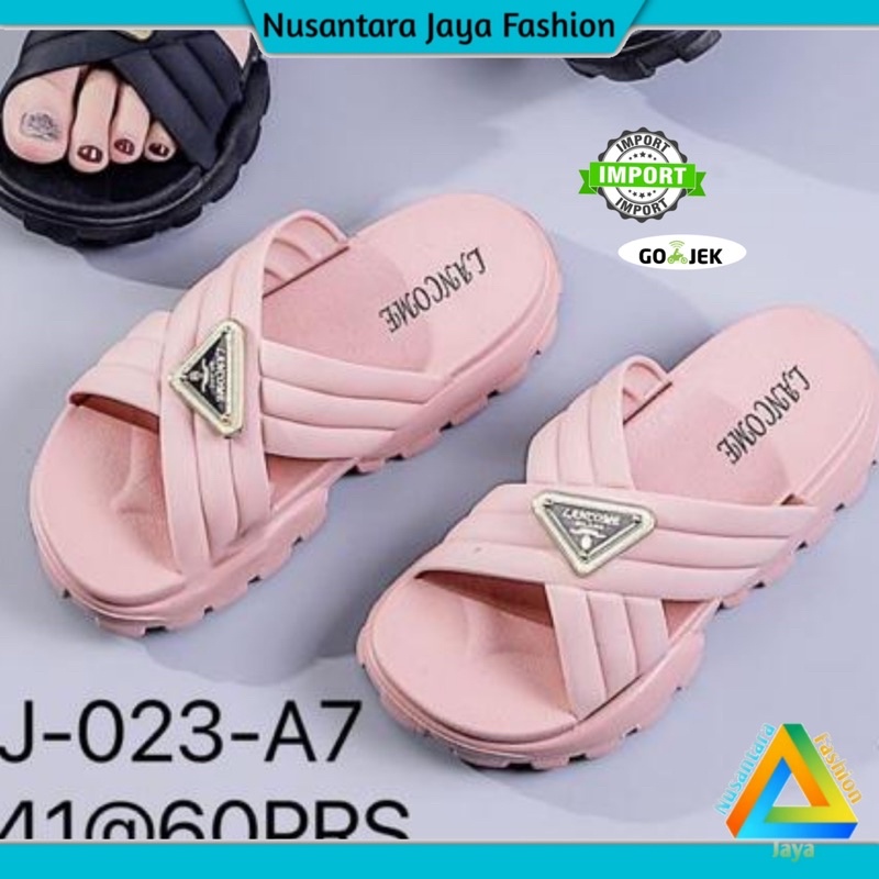 Sandal Wanita Wedges Tali Silang 023-A7