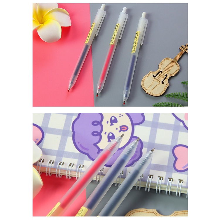 6pcs Pen Pena Pulpen Gel Cetek Cetekan OSM-ST0094