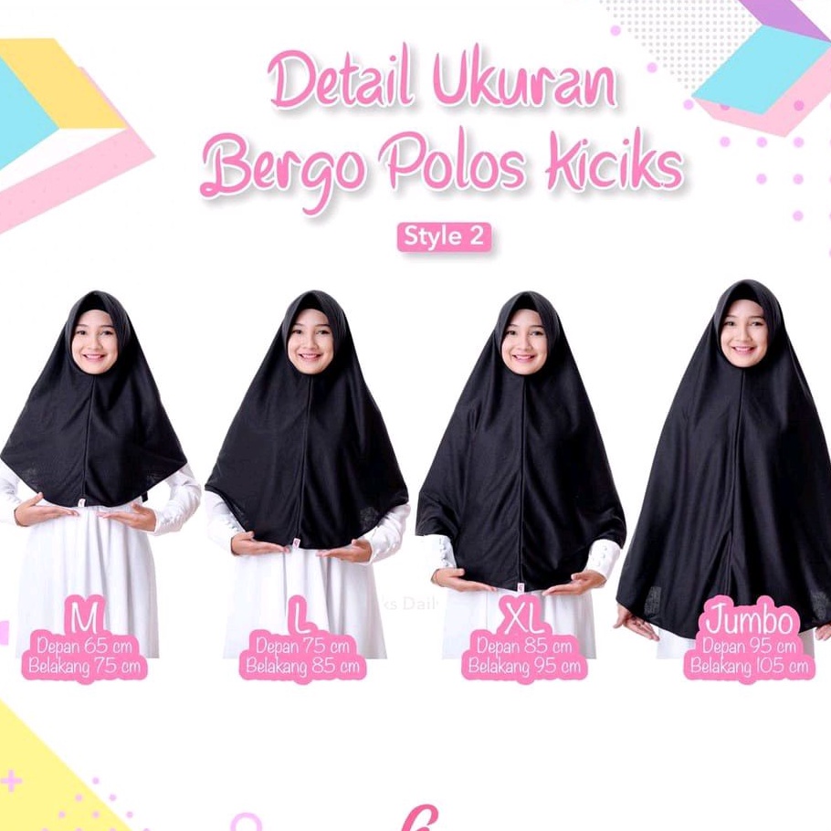 BERGO BY KICIKS MUSLIMAH/KHIMAR/HIJAB