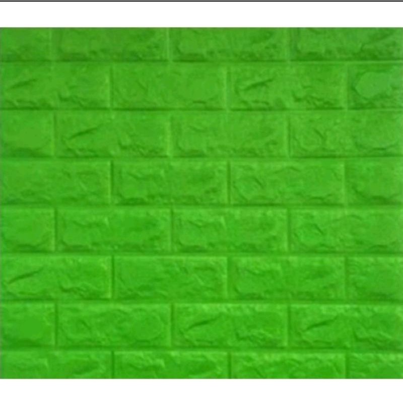 Wallpaper Bata Foam 3D Hijau
