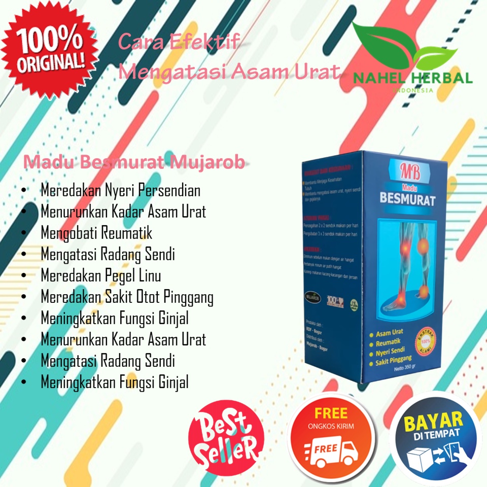 Obat Flu Herbal Asam Urat Kolesterol Dan Sendi Paling Ampuh Resep Dokter Di Apotik - Madu Beemurat M