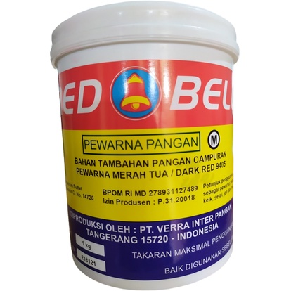 

Red Bell Pewarna Bubuk Dark Red 9405,1 Kg