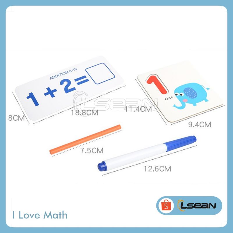 MAINAN EDUKASI MATEMATIKA BELAJAR BERHITUNG ANAK | I LOVE MATHEMATICS