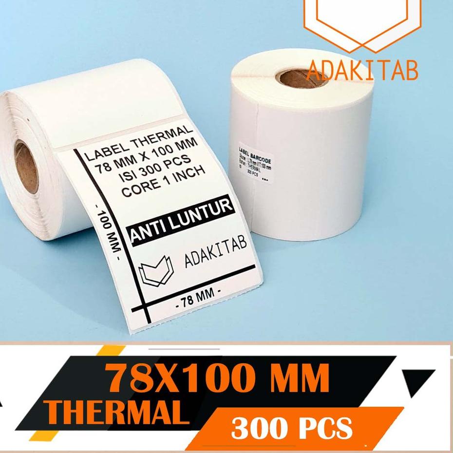 

⭐⭐⭐ 78x100 / 78 X 100 1LINE 300PCS GAP CORE 1" DIRECT THERMAL LABEL STICKER BARCODE 3X4 INCH
