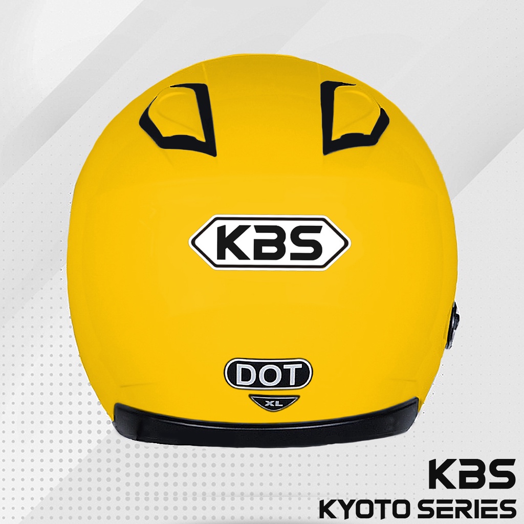 Helm KBS KYOTO Kuning Exotic / Half Face SNI PREMIUM Untuk Pria Dan Wanita Dewasa COD