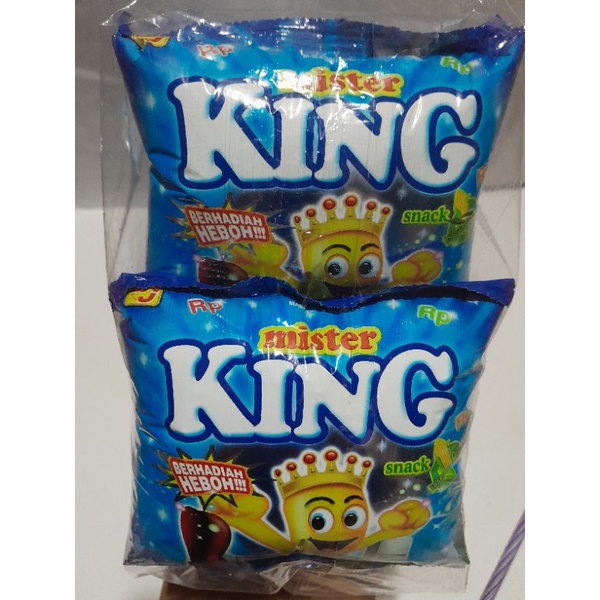 

mister KING 1 pak(10 bks) snack BERHADIAH..!!