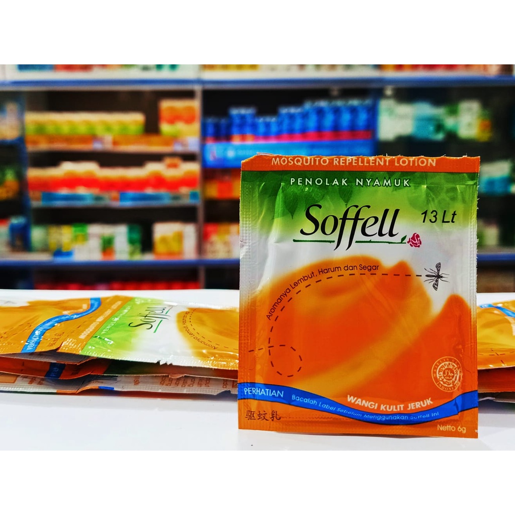 Soffell Sachet Kulit Jeruk 6gr Soffell Lotion Anti Nyamuk