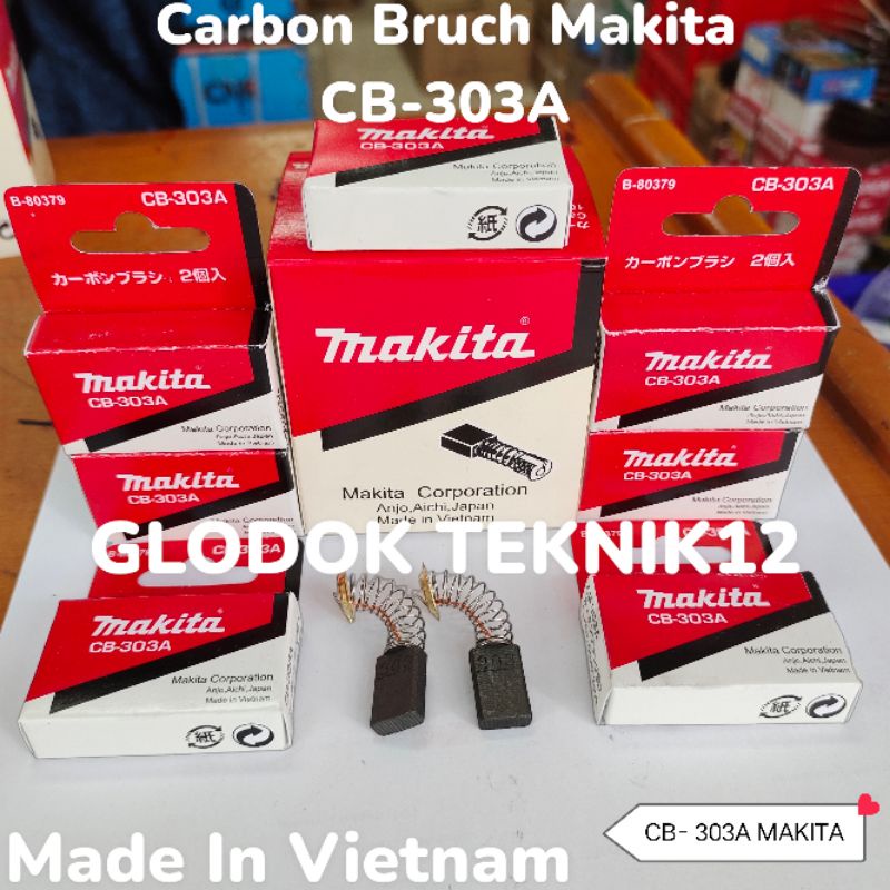 CARBON BRUCH MAKITA CB 303A / ARANG MAKITA CB303A / SEPUL SPUL BOSTEL ARANG MAKITA CB 303
