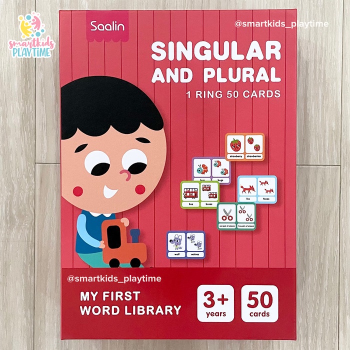 Card Saalin Singular And Plural My First Word Library Flash Cards