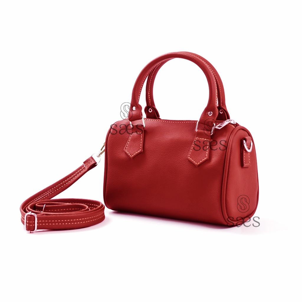 Saes Tas Selempang Wanita Mini silinder Sling Bag Kecil Fashion Lucu Murah SAES viola saes store 001