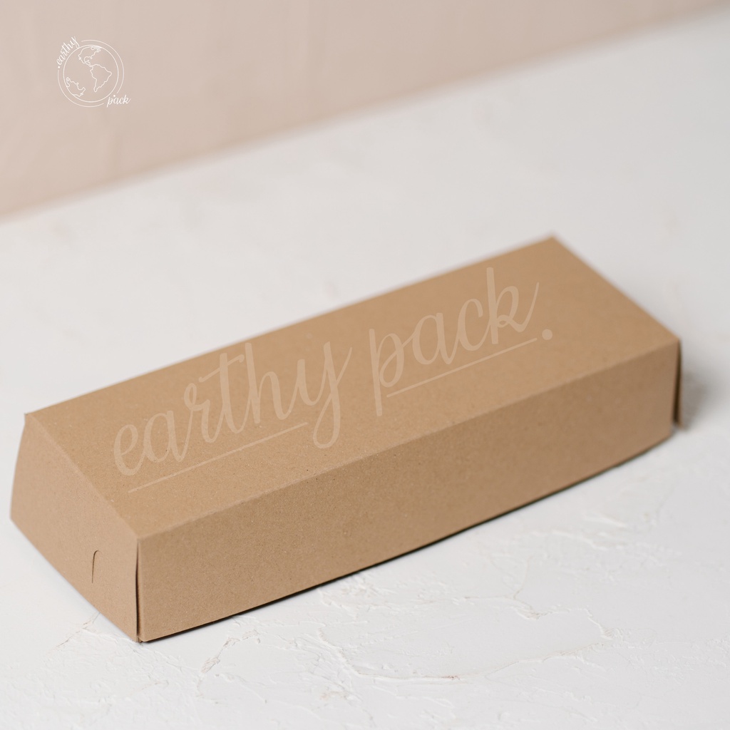 Dus Brownies / Kotak Kraft Brownies / Box Kue / Dus Donat Laminasi (Isi 50)