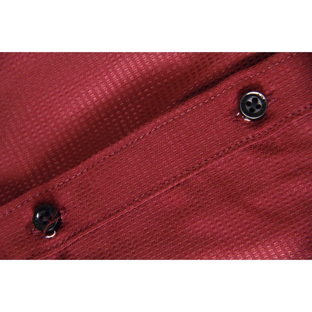 Kemeja Pria Reguler Stanley Adams Lengan Pendek Maroon Tekstur 25 | Hem Pria Reguler | Kemeja Branded Original 100% Matahari