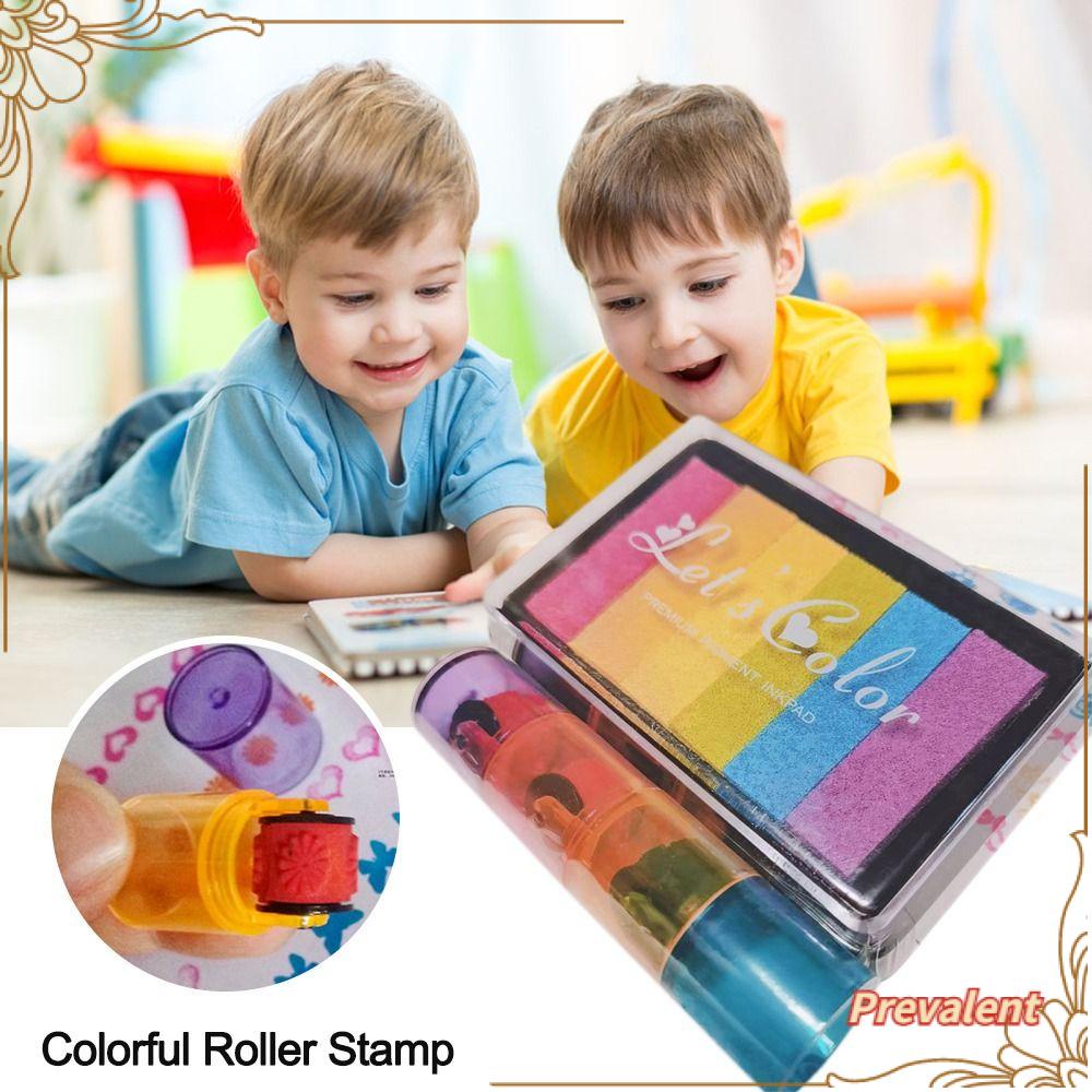 Preva Colorful Stamp Seal Anak-Anak Hadiah Anak Mainan Anak Perlengkapan Scrapbooking Mainan Lucu