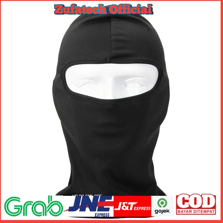 Rhodey Full Face Spandex Masker Motor / Balaclava - Black - OMSE45BK