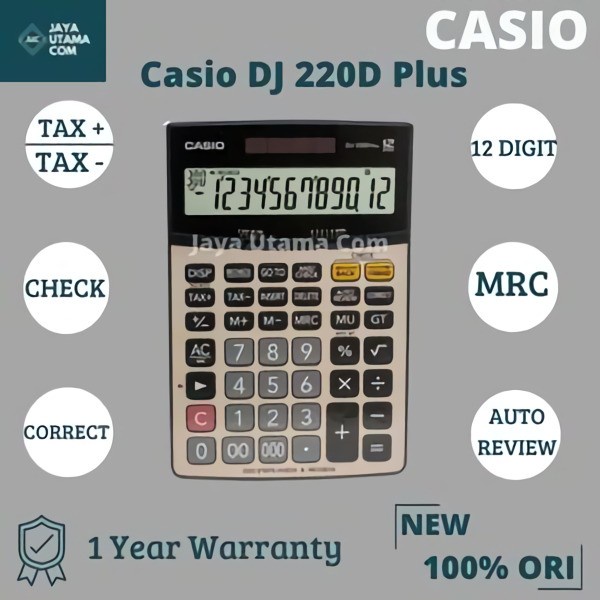 

BERKUALITAS Kalkulator Casio DJ-220D Plus Original