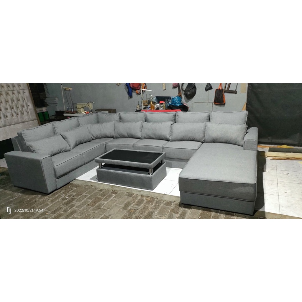 Sofa Letter U, Sofa Sudut, Sofa minimalis