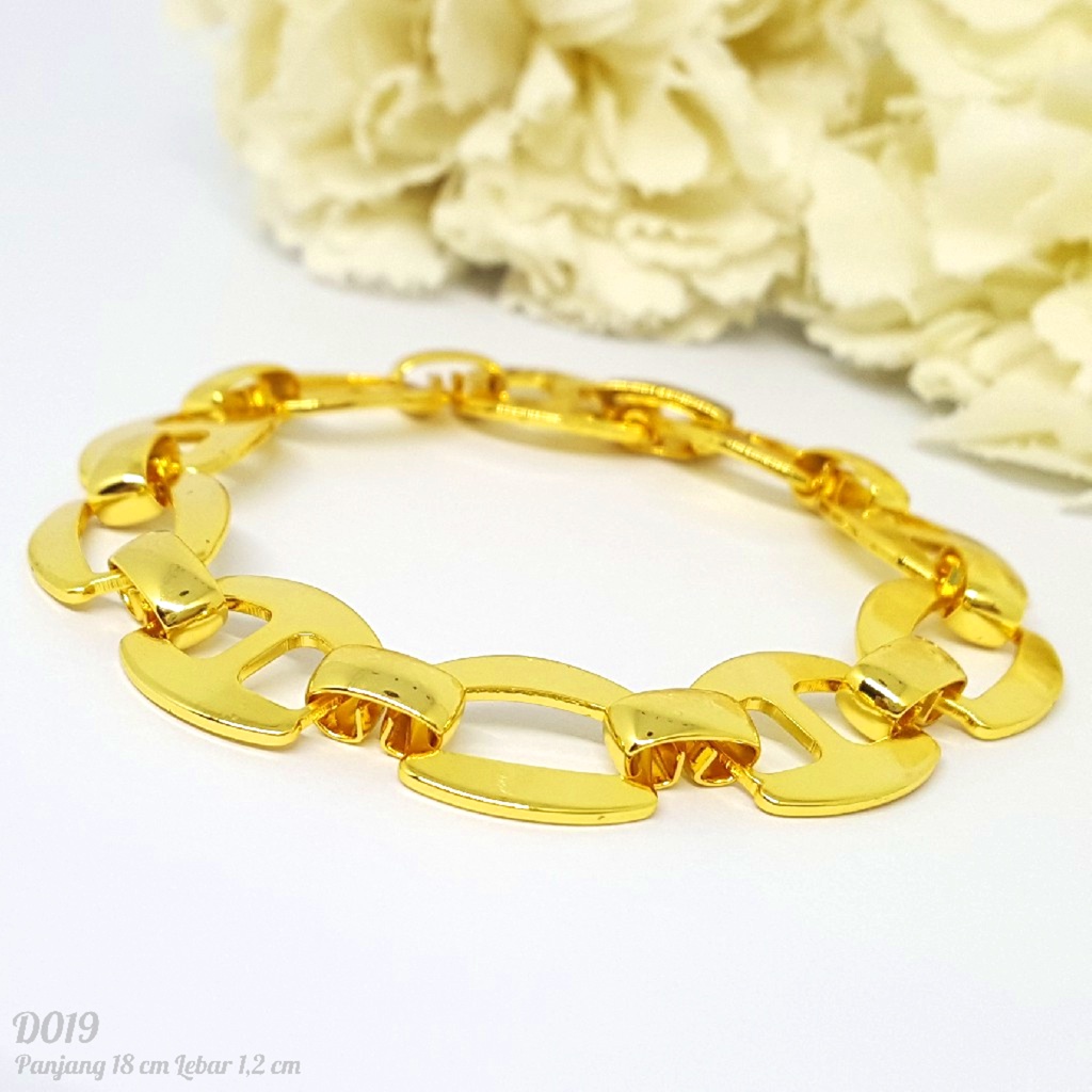 PGX Gelang Tangan Xuping Wanita Perhiasan Lapis Emas 24K Aksesoris Wanita - D019