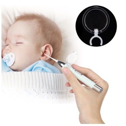 COCO 4in1 Pembersih Telinga Korek Kuping Ear Spoon Wax Picker Earpick Dengan Lampu LED Pembersih Hidung
