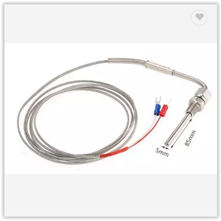 Ready Termocouple Sensor Suhu 1M Tipe-K 5x50mm 2 Kabel MI Thread 3.3ft
