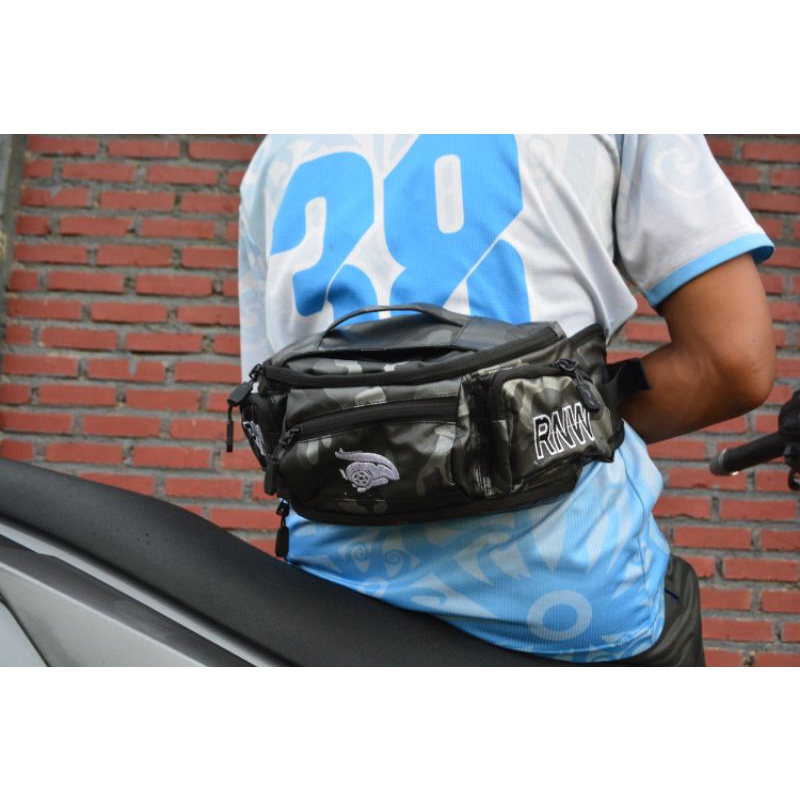 Waistbag Motor Racing Model Rnw Tas Pinggang Model Rnw