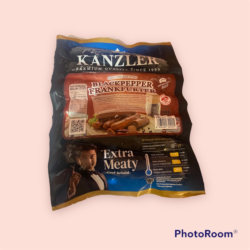 

Sosis Kanzler Blackpaper Frankfurter 300g