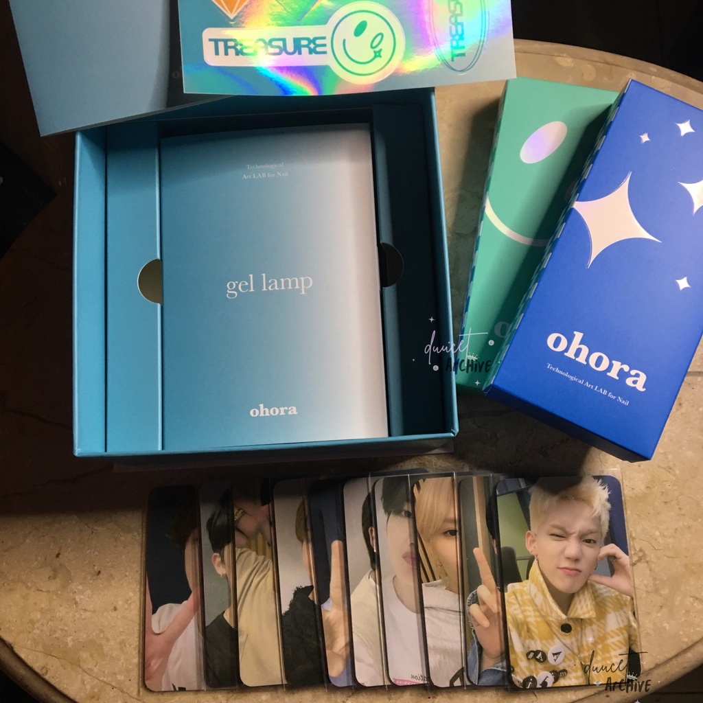 [Ready] TREASURE x OHORA Gel Nail Kit Jaehyuk, Junghwan Photocard