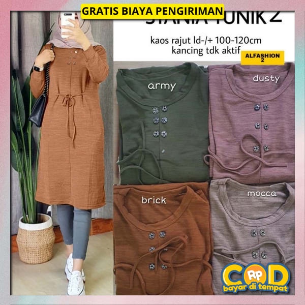Bju Thunik Kuliah Perguruan Tinggi Baju Tunik Cewek Cantik Bsju Tnik Elegan Dan Mewah Tunika Dress M