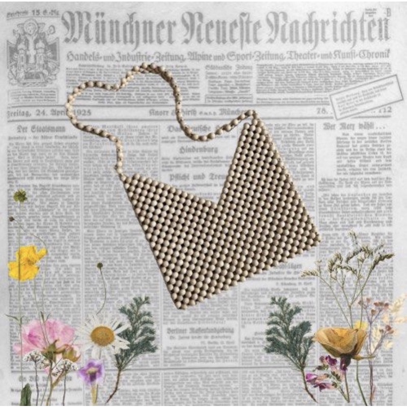 y2k vintage shoulder bag / beaded bag / vintage bag / shoulder bag