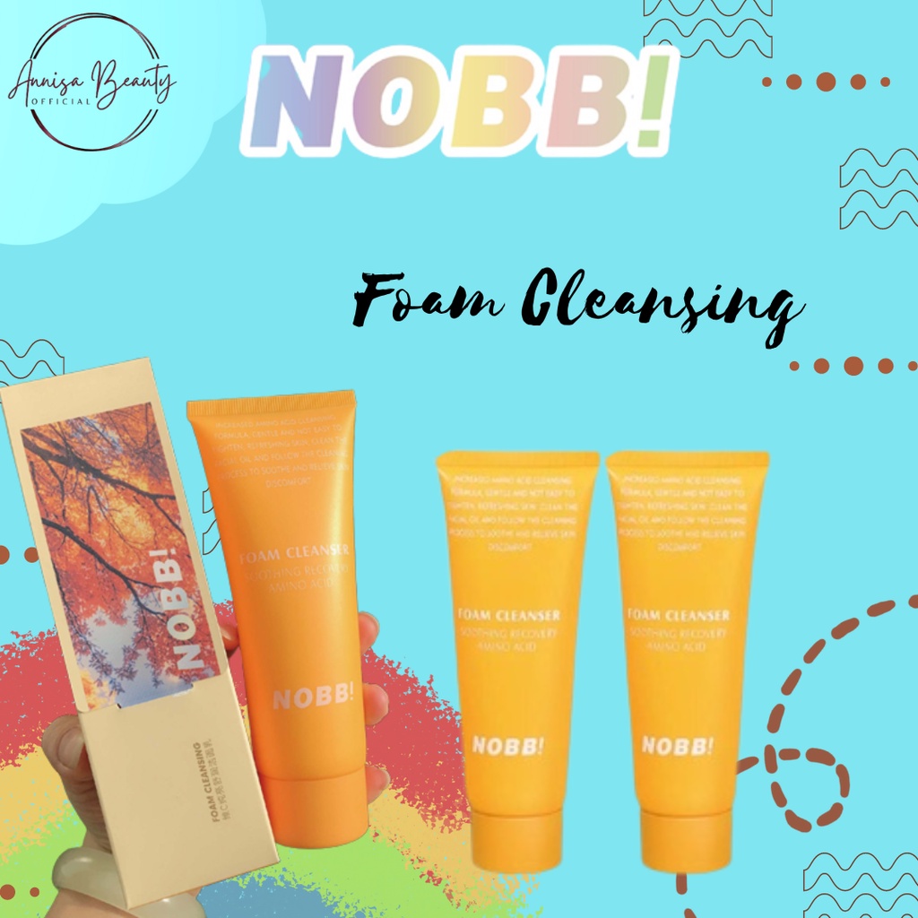 [BPOM][100%ORI&amp;READY]NOBB！Vitamin C Foaming Brightening Moisturizing Facial Cleanser-Pembersih Wajah 100g N0101