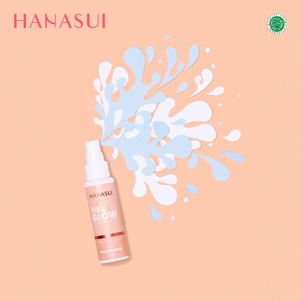 HANASUI FIX &amp; GLOW SETTING SPRAY - BPOM - SETTING SPRAY HANASUI MURAH