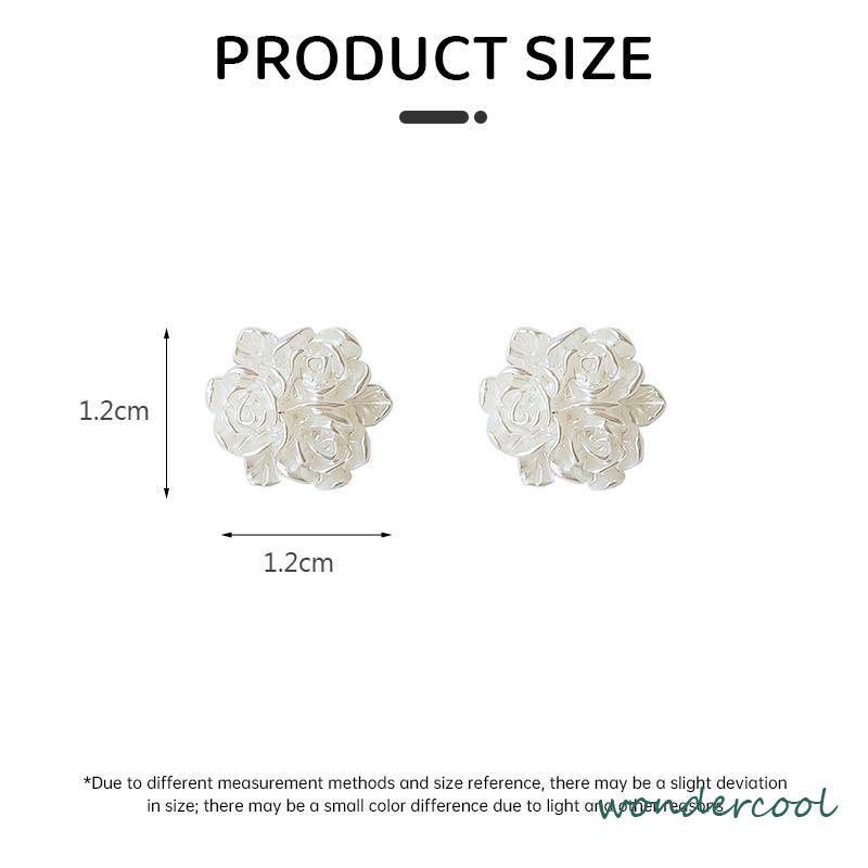 Anting-anting 925 Desain Sterling Silver Fashion Rose Anting-anting Premium Merasa Temperamen-Won