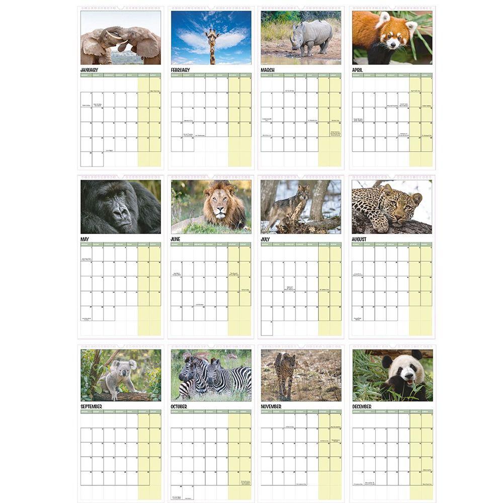 Preva Dog Kalender Dinding Bulan Untuk Melihat2023Hadiah Tahun Baru Untuk Art House Decor For Friends Healing Ornament Hanging Calendar