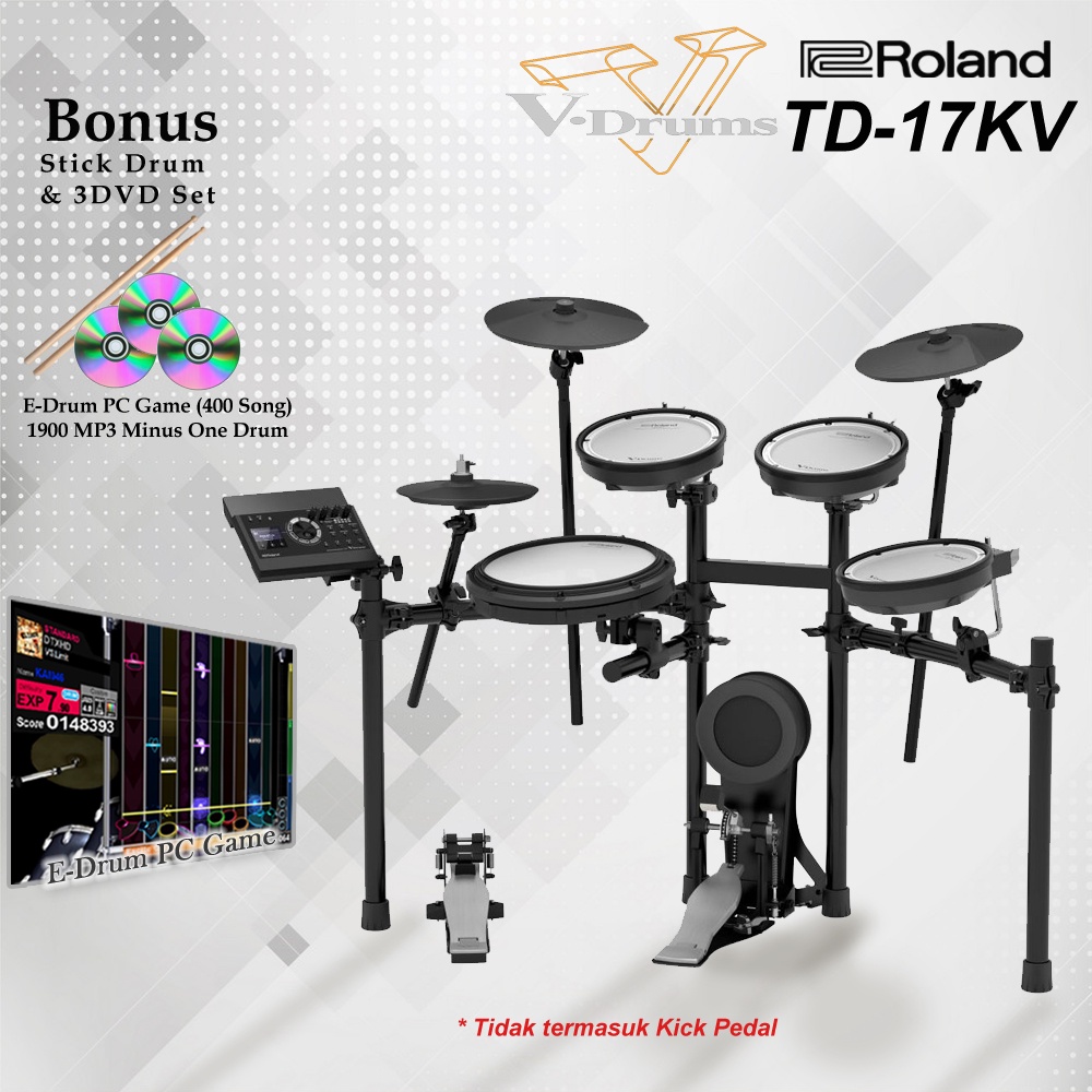 Roland TD-17KV + Rack MDS / TD17KV/ TD17 KV / TD 17 KV Drum Elektrik