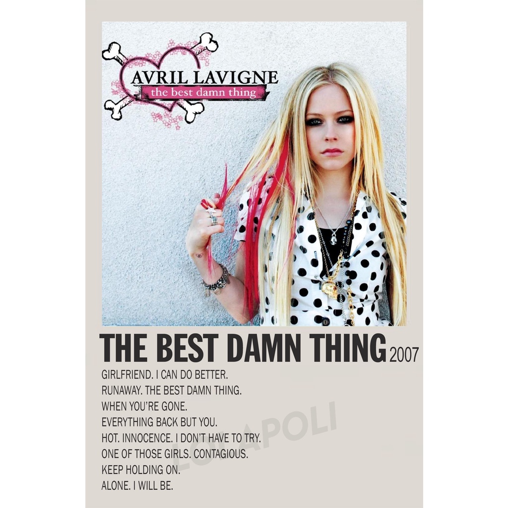 Poster Cover Album The Best Damn Thing - Avril Lavigne