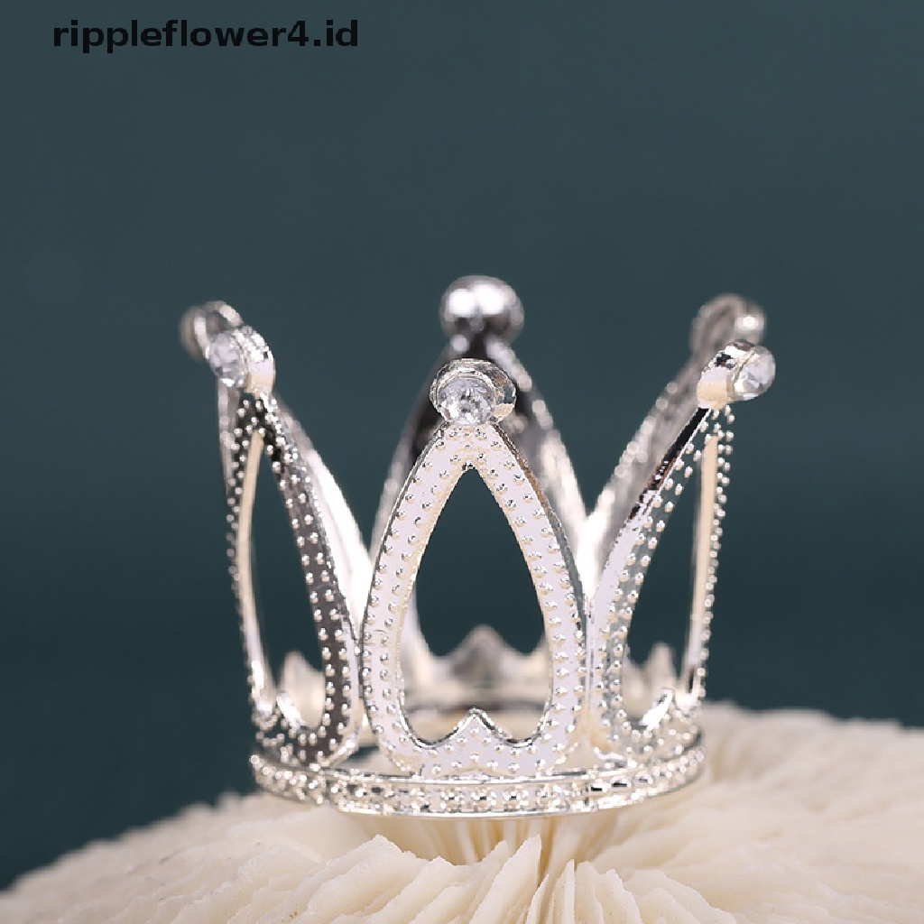 {rippleflower4.id} 1pc Tiara Mahkota Princess Mini Romantis Mutiara Garland Anak Hiasan Rambut Dekorasi Pernikahan Hair Jewelry~