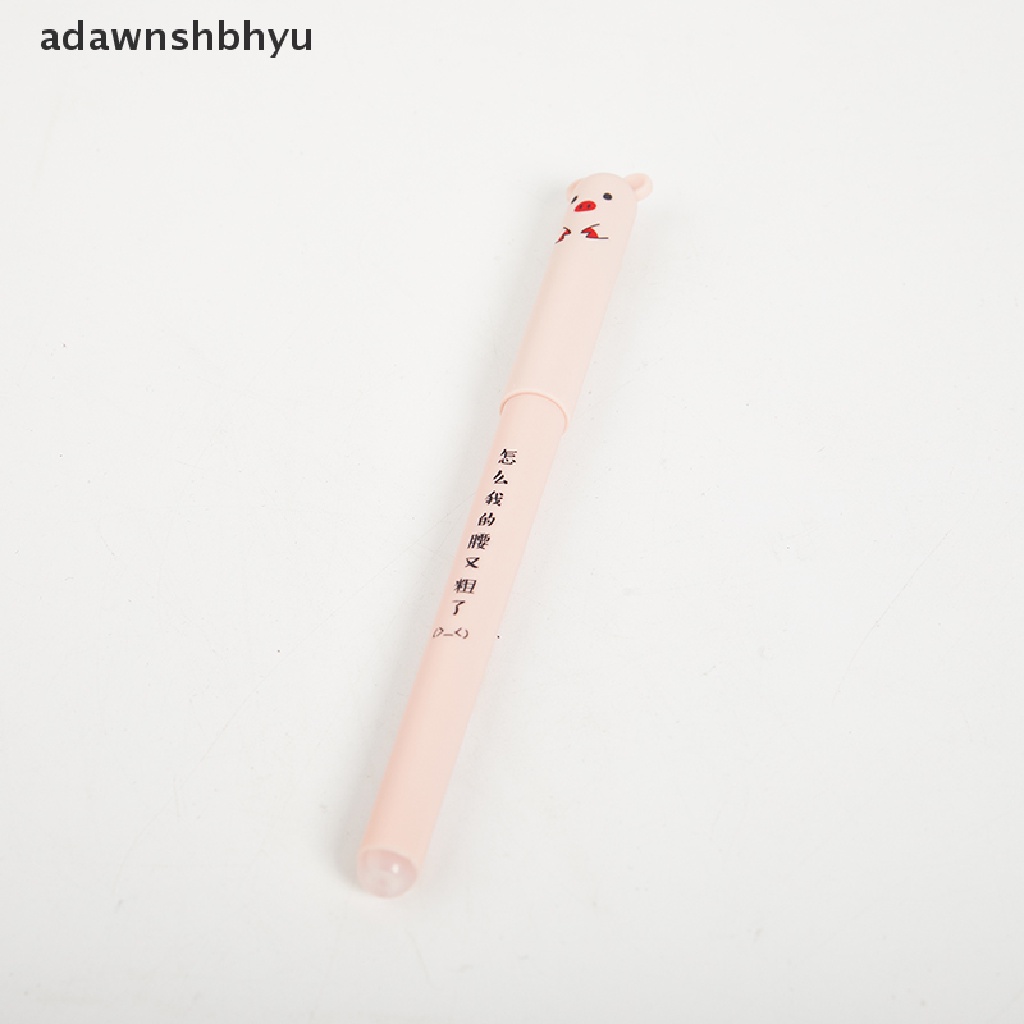 Adawnshbhyu 4pcs Kartun Hewan Dihapus pen 0.35mm Batang Isi Ulang Panda Lucu Bolpoin ID