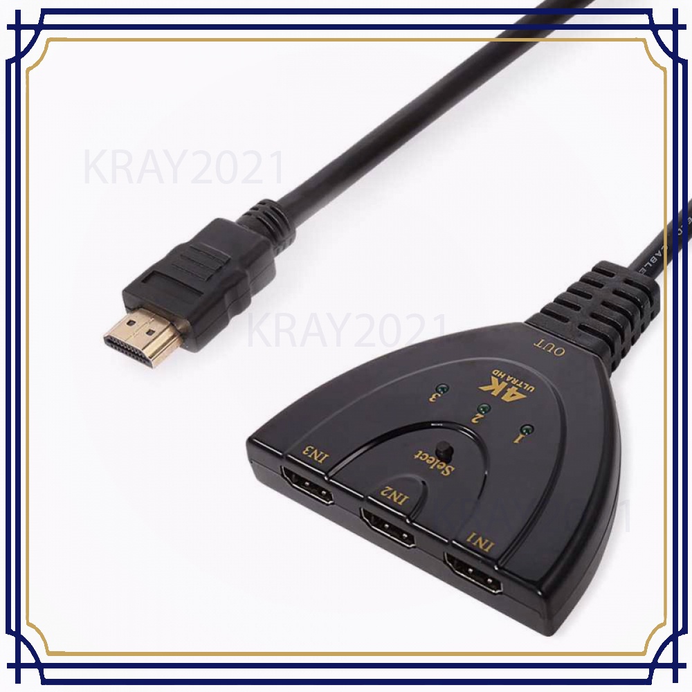 Kabel HDMI Switch 3 Port 4Kx2K 3D -CV578
