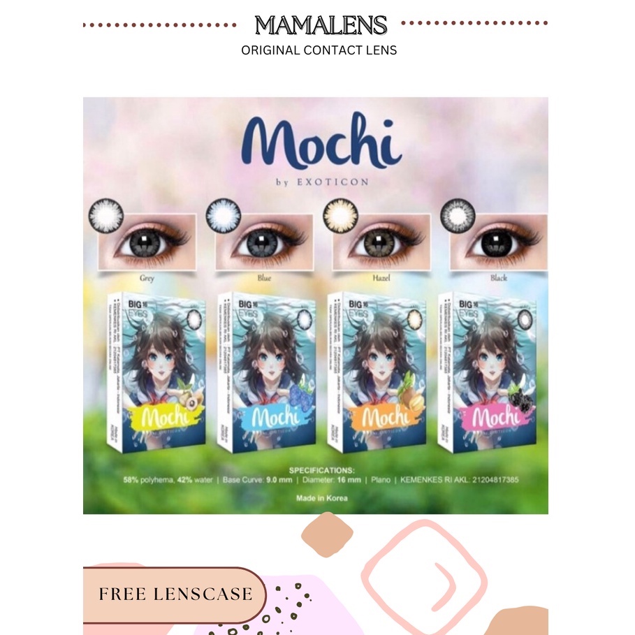 SOFTLENS X2 MOCHI MINUS -3.25 s/d -6.00 | FREE LENSCASE - MAMALENS