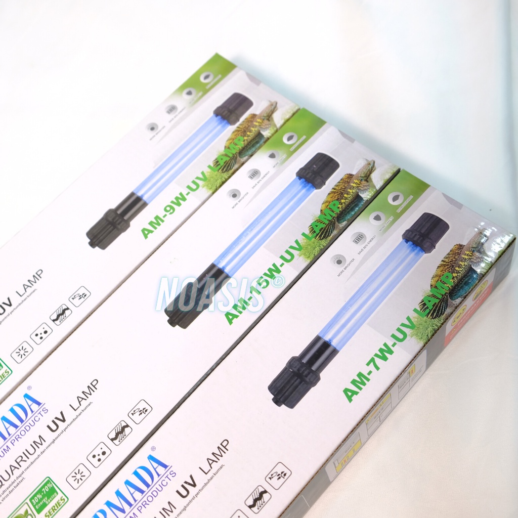 ARMADA Lampu Uv Ultraviolet Aquarium 5 7 9 11 13 15 20 Watt Aquascape